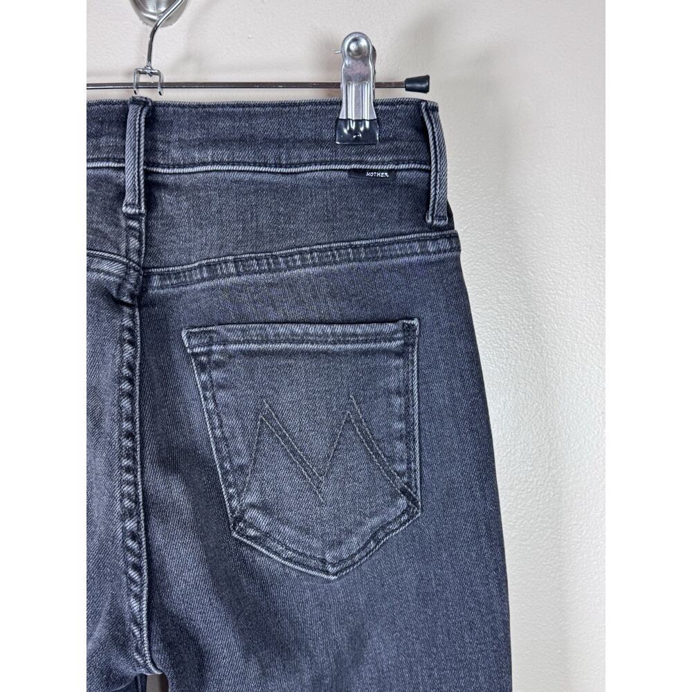 Mother The Weekender Flare Jeans Black Dark Gray Size 25 - Picture 8 of 16